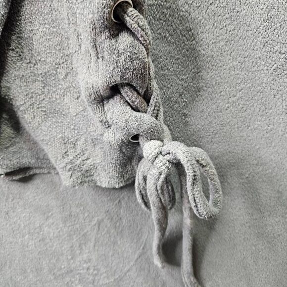 Know Rose Side Tie Sweater Gray Womens Size M - Picture 10 of 11